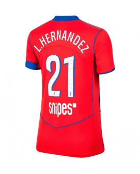 Billige Fotballdrakt Paris Saint-Germain Lucas Hernandez #21 Replika Tredjedrakt Dame 2025-26 Kortermet Billige Fotballdrakt Paris Saint-Germain Lucas Hernandez #21 Replika Tredjedrakt Dame 2025-26 Kortermet